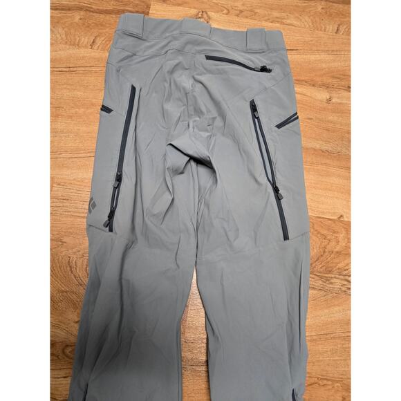 Outdoor Ski Pants Gray Waterproof Zippered Pockets Adjustable Mens 34x32 - Picture 10 of 16